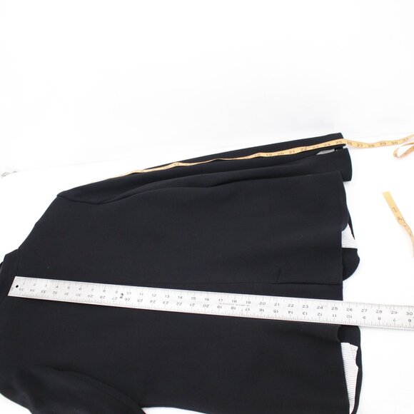 NWT Gibson Blazer Women's large Notch Collar One Button Black Cotton Blend work - Picture 6 of 12